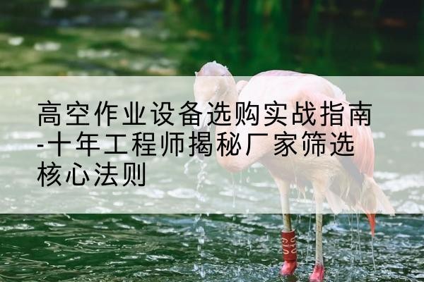 鸡西剪叉式升降机厂家-高空作业设备选购实战指南-十年工程师揭秘厂家筛选核心法则